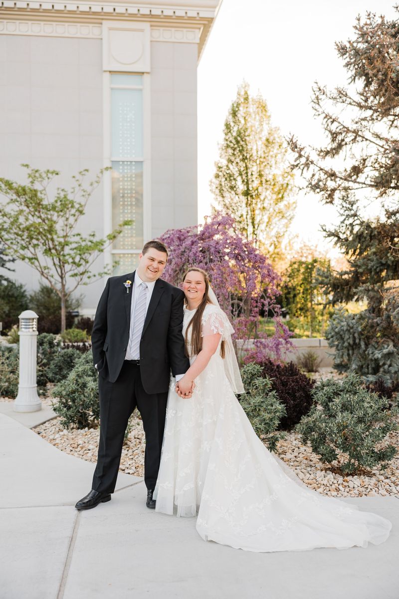 Modest Wedding Dress and Veil