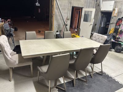 Dining table and chairs