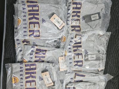 Bulk Lot adidas Los Angeles Lakers Basketball T-Shirts Size Small NWT