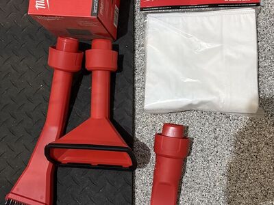 Milwaukee 2 Gal Wet Dry Vac Accessories Foam Filter Bags Air Tip Nozzles
