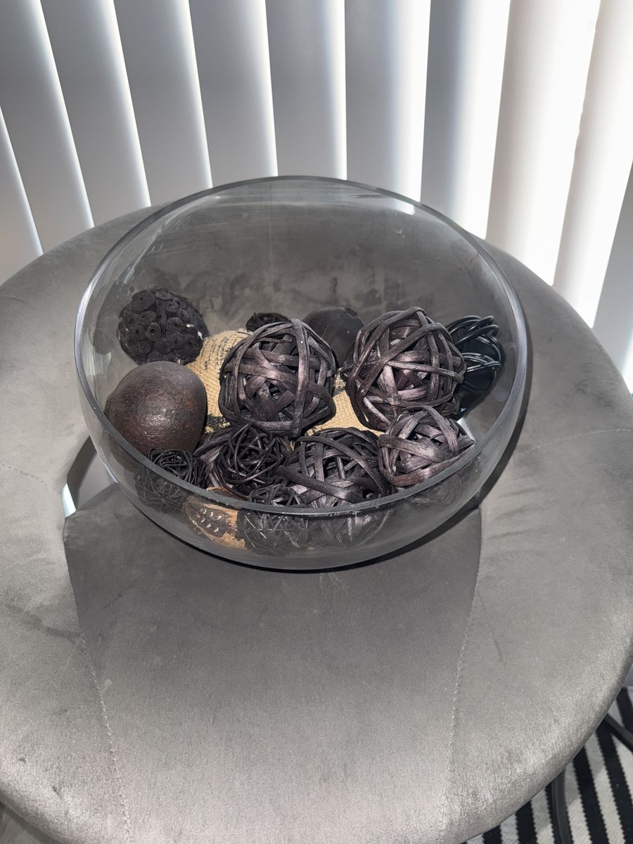 Half Bowl with decorative items