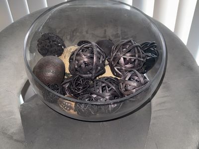Half Bowl with decorative items