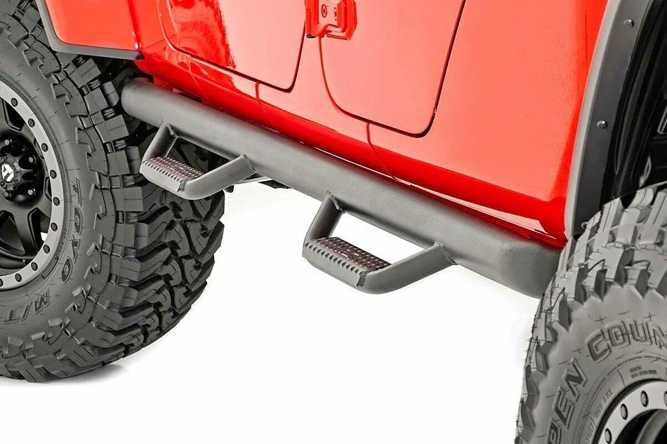 Rough Country RCJ1980T Nerf Bar Hoop Steps Rails for 2019-Up Jeep Gladiator JT