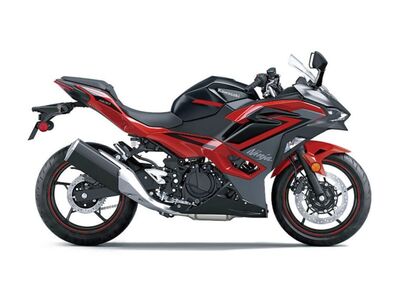 2025 Kawasaki Ninja® 500 ABS Passion Red/Metallic Flat Spark Black