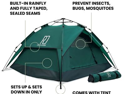Reactive Outdoor Tents - 3 Second Pop Up Tent