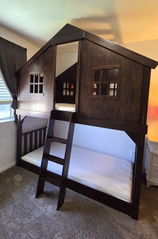 Pottery barn solid wood bunk bed