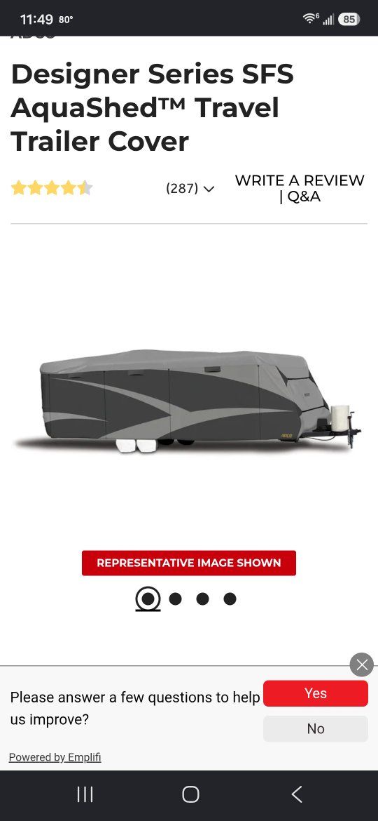 ADCO Designer Series SFS AquaShed Travel Trailer Cover