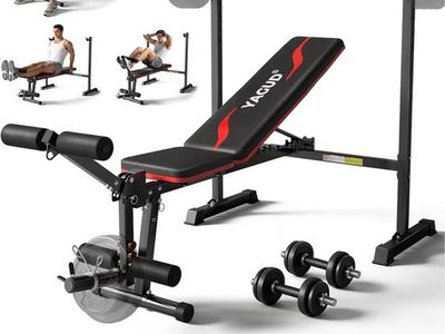 Brand New In Bow Adjustable Weight Bench with Leg Curl Attachment