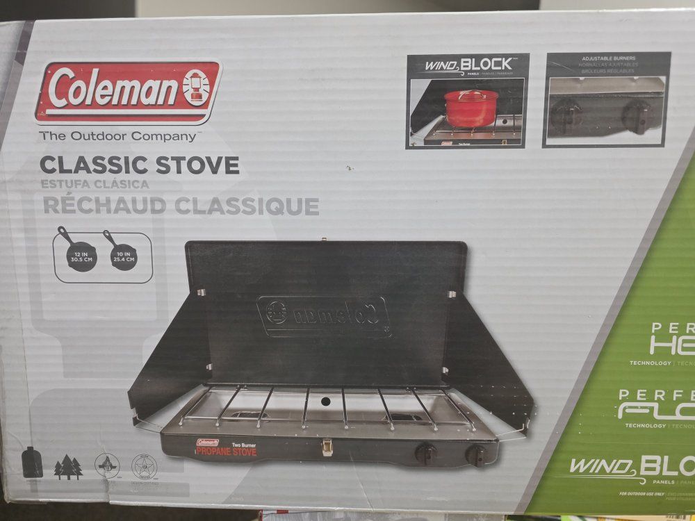 Coleman Classic Propane Stove Two Burner with Wind Block
