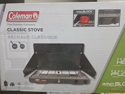 Coleman Classic Propane Stove Two Burner with Wind Block
