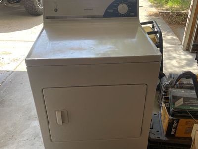 Hotpoint & Whirlpool Washer and Dryer Set - White, Top Load, electric dryer