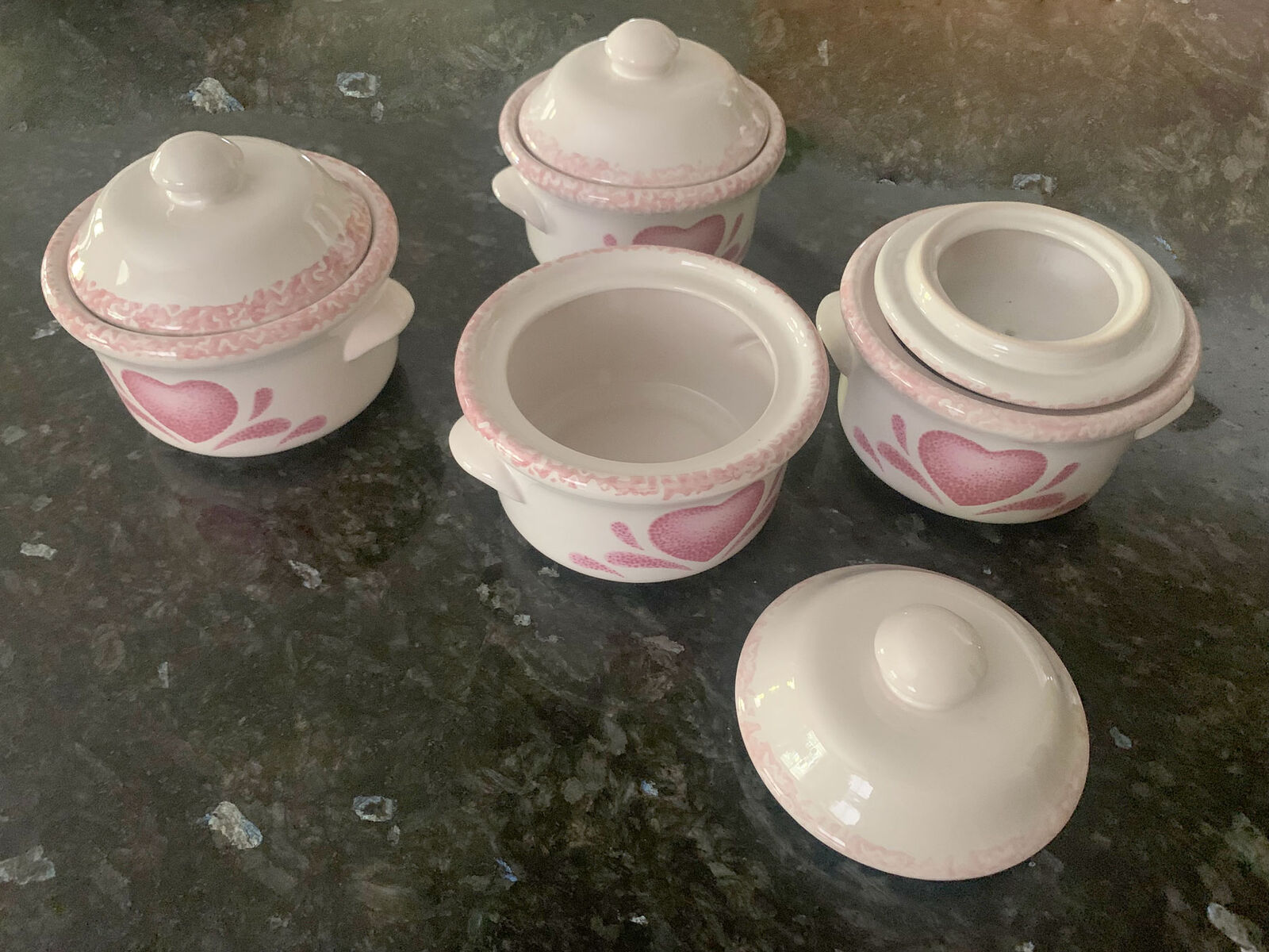 Stoneware Soup Crocks-Set of 4