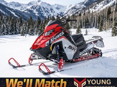 2025 Polaris® 9R RMK KHAOS 165 Storm Gray / Indy Red