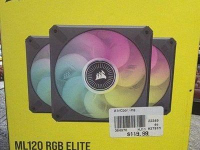 8x Corsair ML120 RGB case fans