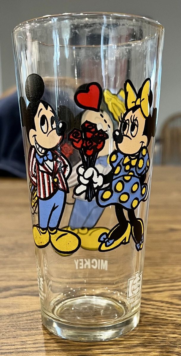 Vintage 1978 Pepsi Collector Series Mickey Mouse Happy Birthday Glass