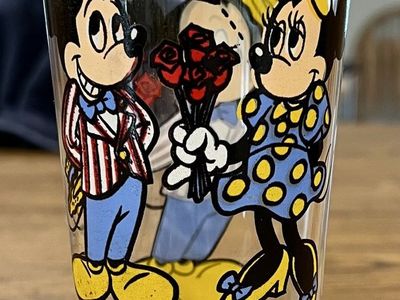Vintage 1978 Pepsi Collector Series Mickey Mouse Happy Birthday Glass