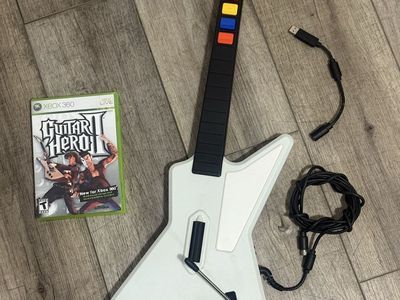 GUITAR HERO X-Plorer wired guitar controller for XBOX 360 with one game