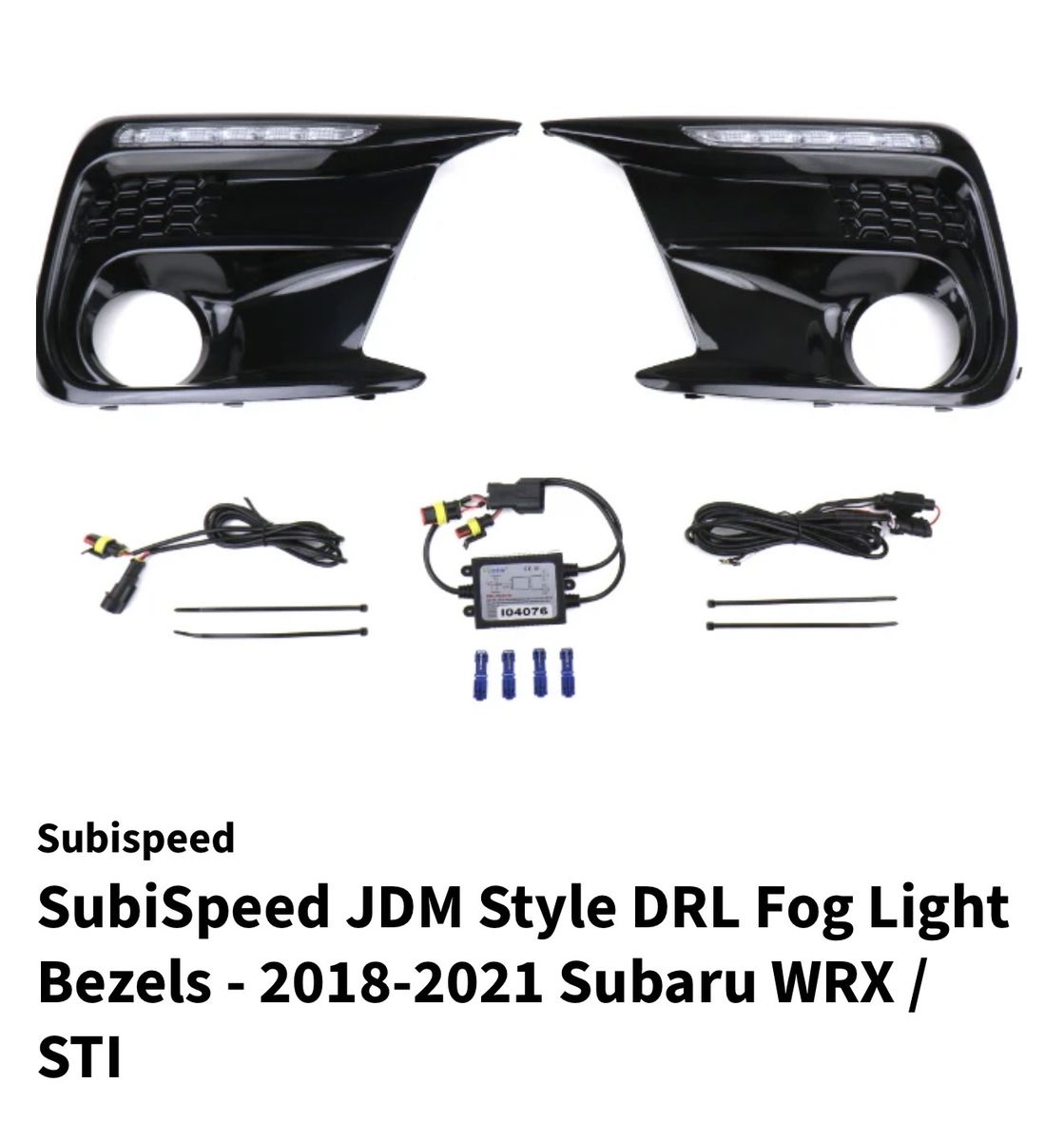 SubiSpeed JDM Style DRL Fog Light Bezels