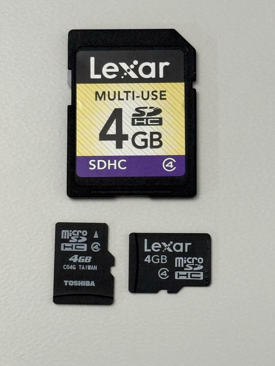 X2 Micro Sd Card 4gb + Sd Card 4Gb Bundle / Tested