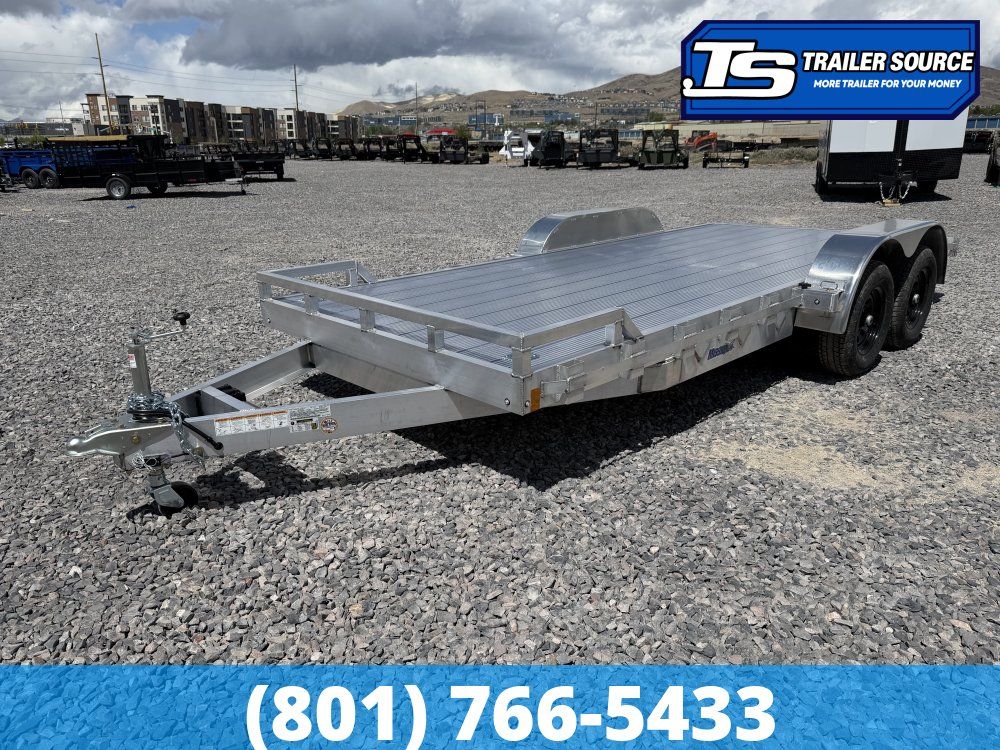 7x18 Alcom Open Car Hauler Aluminum Trailer - 10K GVWR -