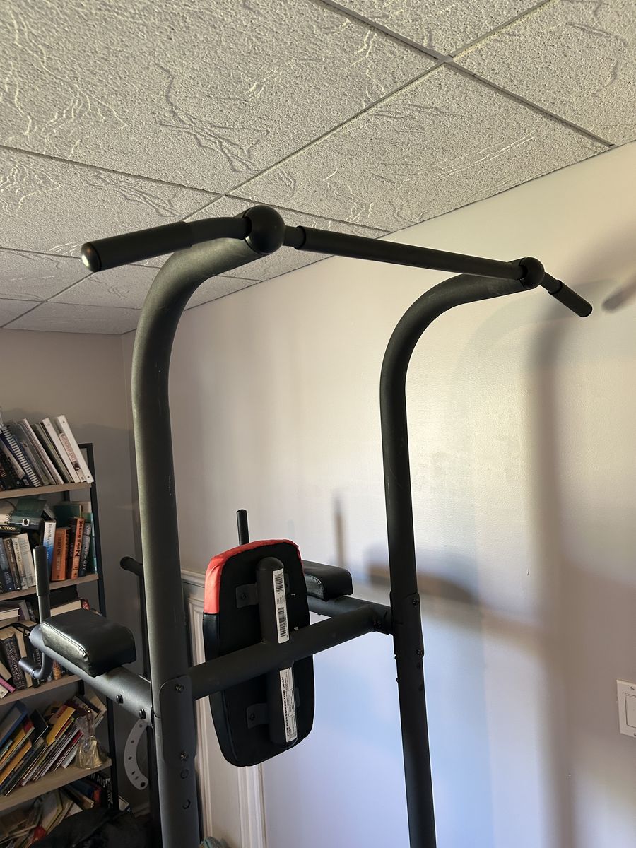 Pull Up Bar Dip Bars Leg Raise Station