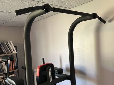 Pull Up Bar Dip Bars Leg Raise Station