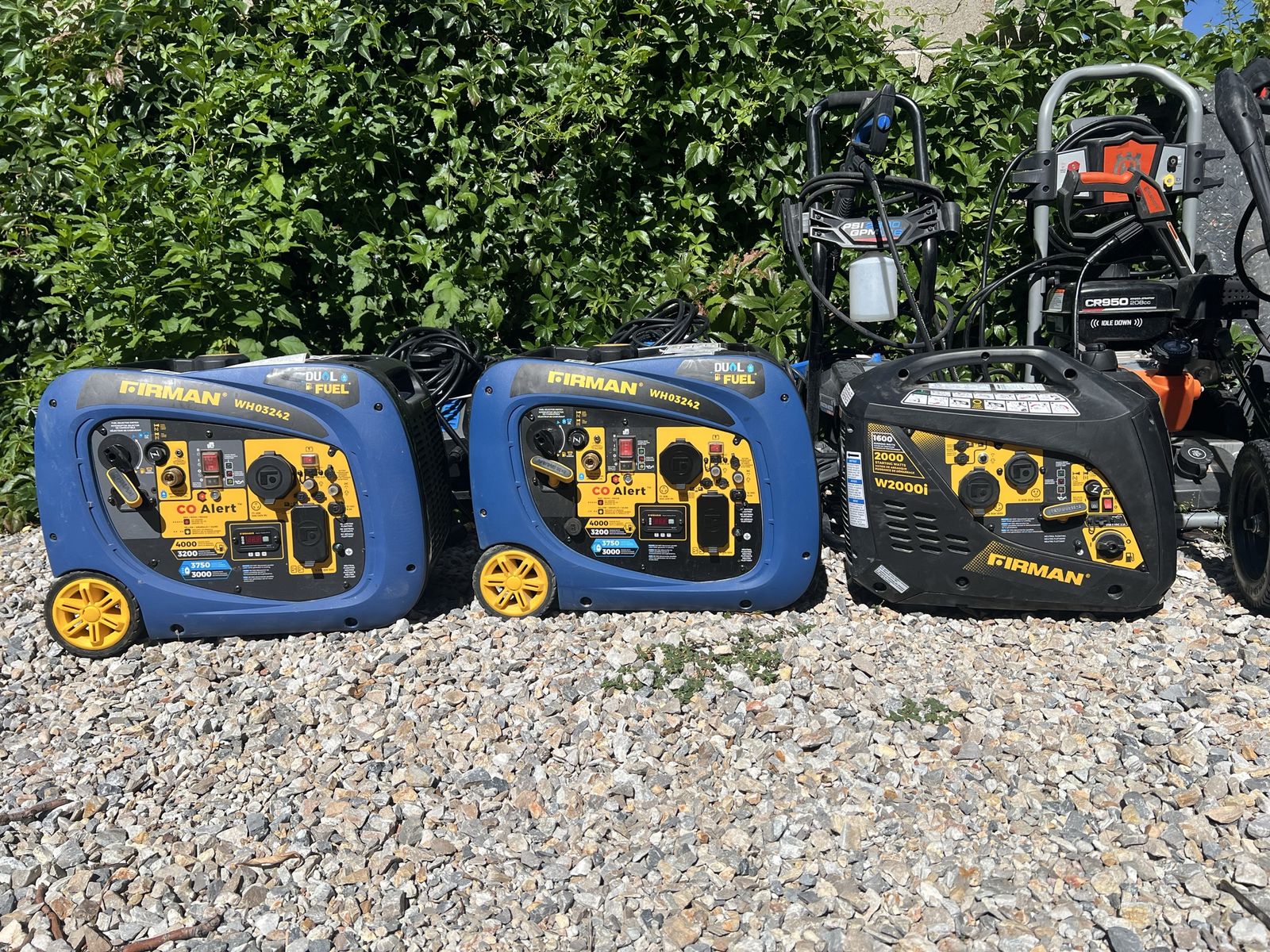 Massive LOT of Generators and Pressure Washers