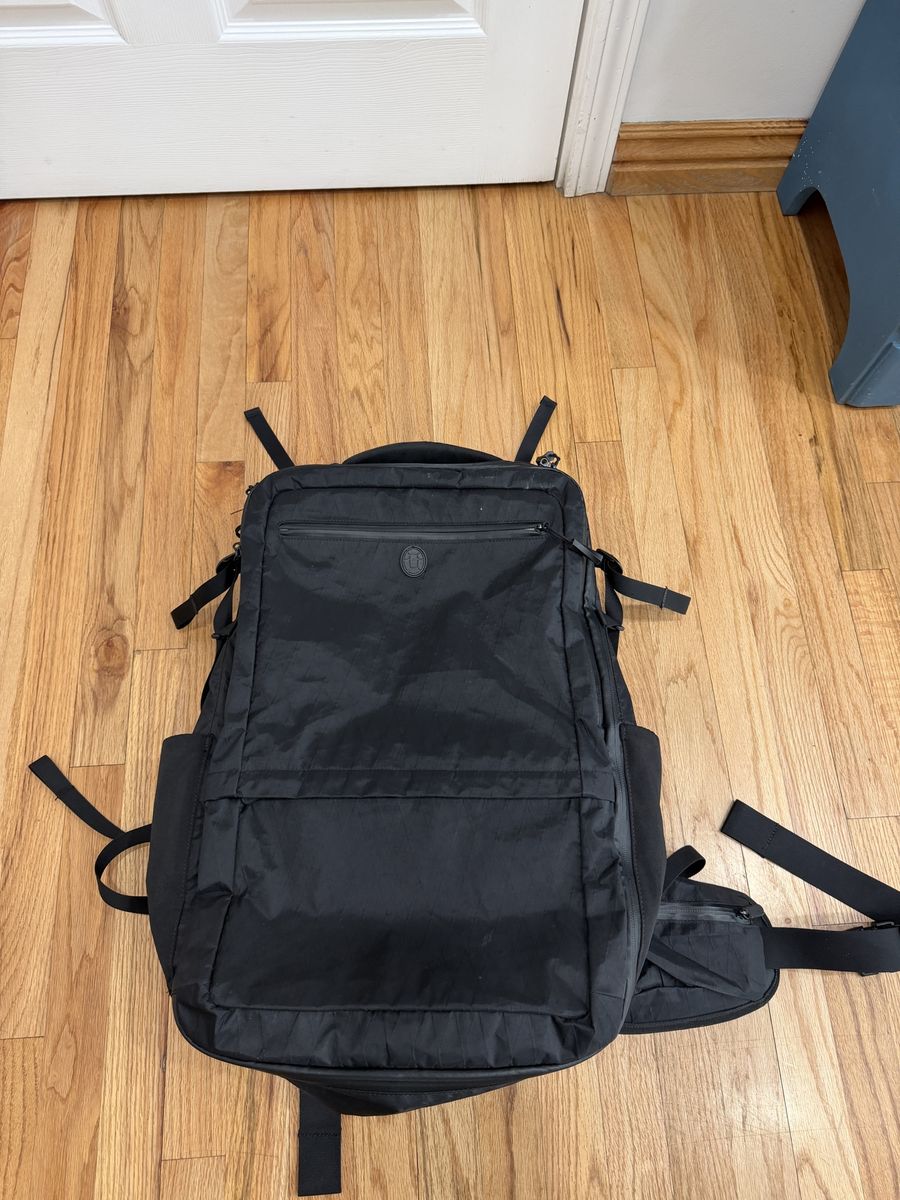 Tortuga 40L Carry-On Backpack Black - Versatile Travel Bag with Multiple Compartments