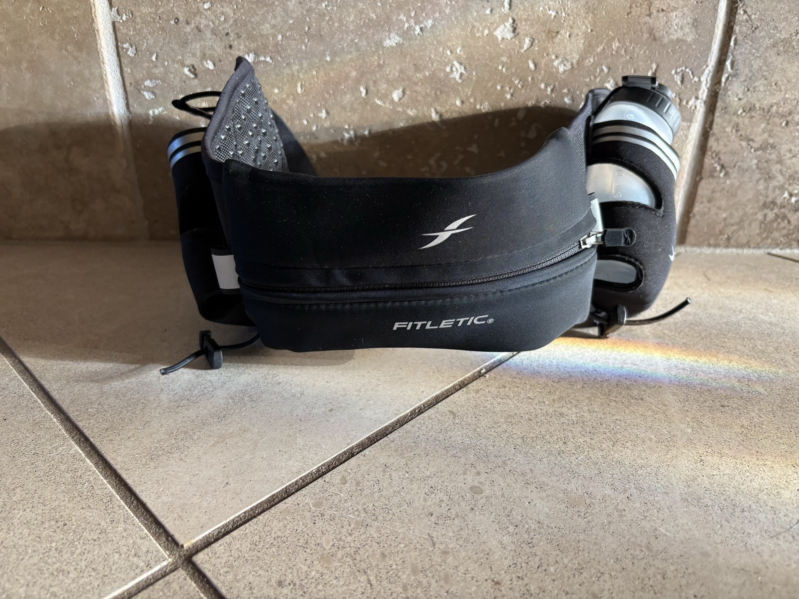 Fitletic Running Hydration Belt w/ Water Bottle