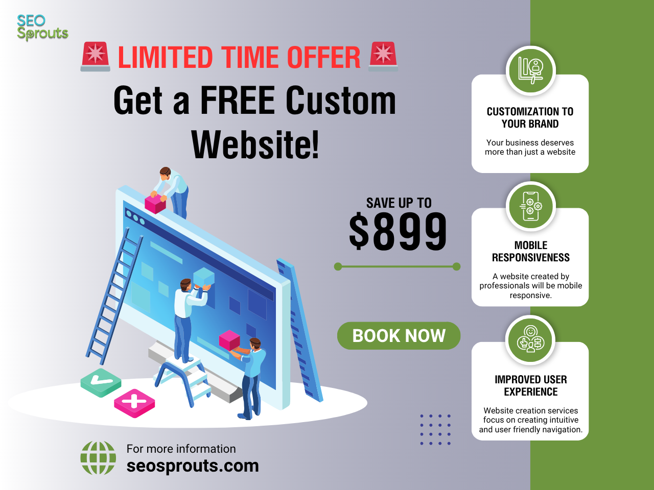 FREE! Website W/ purchase of SEO Marketing