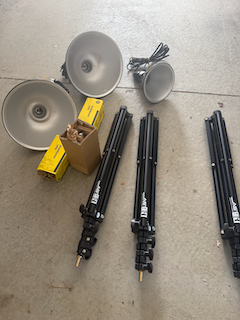 3 Lights + Stands for Photo and Video Production