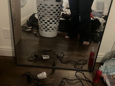 Framed Mirrior With Hooks