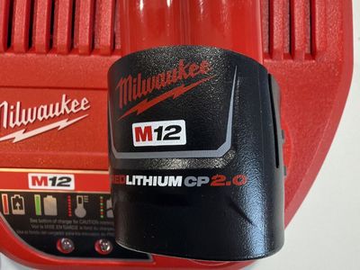 Milwaukee M12 2.0 battery and Battery Charger Power Tool Accessory - 3 available