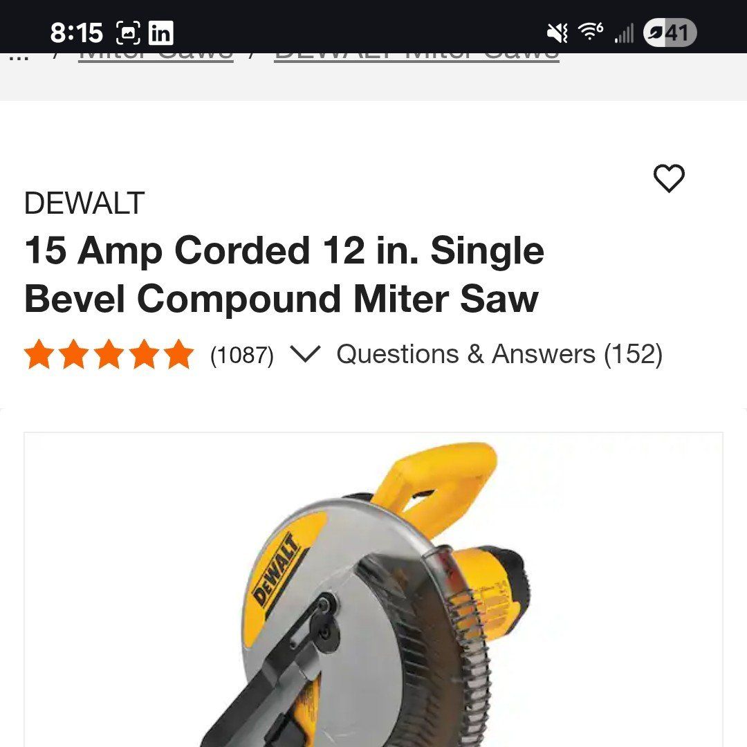 Dewalt mitre saw
