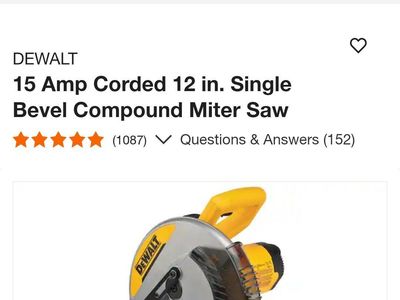 Dewalt mitre saw