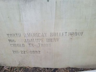 North American Bullet Proof Fiberglass Armor Panel