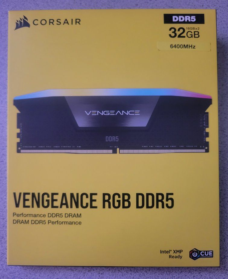 CORSAIR Vengeance RGB 32GB (2x16GB) DDR5 6400 CL36