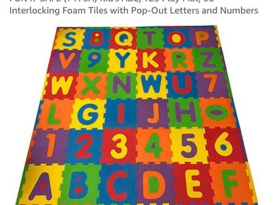 NEW Fun-n Safe Kid's Alphabet and Number Play Mat