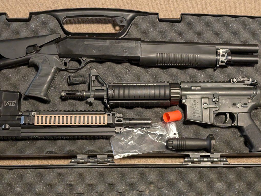 Ares M4 AEG and Spring Shotgun
