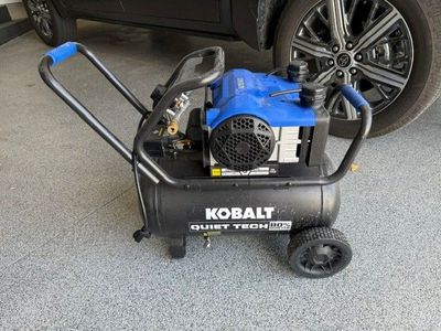 Kobalt Quiet Tech 7 Gallon Dual Head Air Compressor - Less Than 1 Year Old