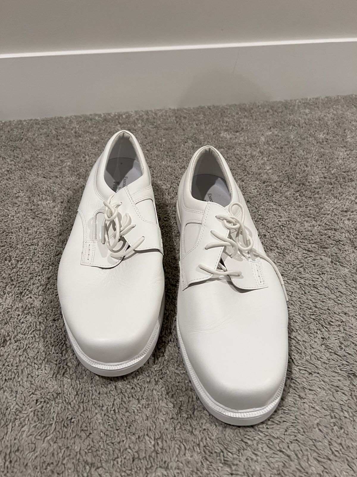 White Leather Oxford Men's Shoe