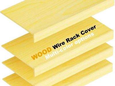 NEW Wood Wire Shelf Covers Wire Rack Covers for Pantry and Closet Removable Shelf Covers (4, Wood, 23.6”W x 12”D)