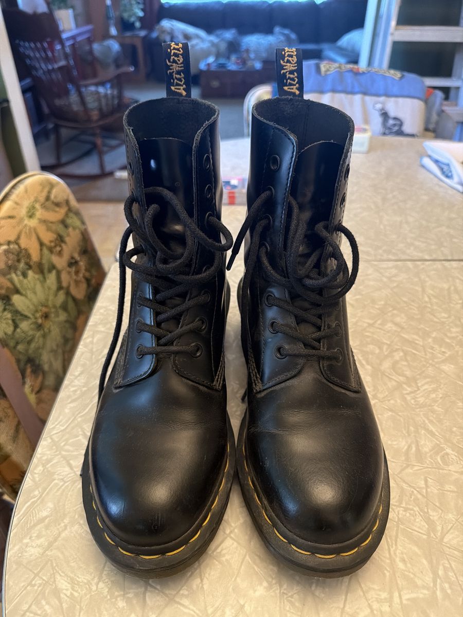 Gently used Doc Martin heeled boots