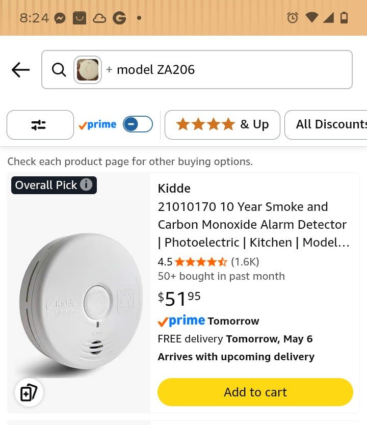 Smoke detector carbon monoxide detector brand new