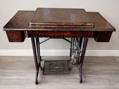 Vintage Janome Treadle Sewing Machine Cabinet