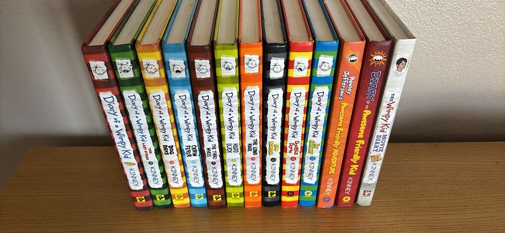 Wimpy Kid, Dog Man, Bad Kitty, Last Kid Books.