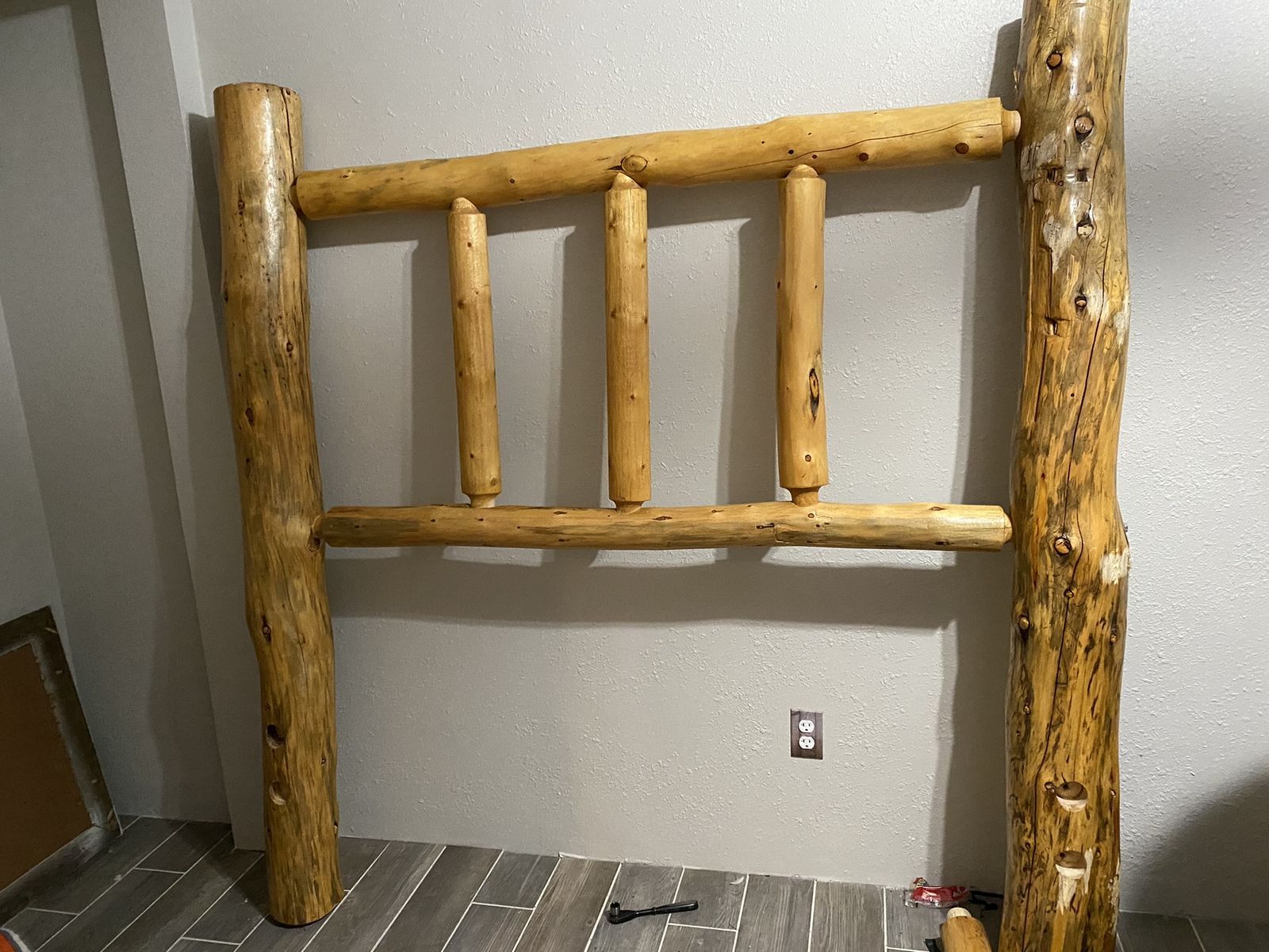 Log Bed Frame