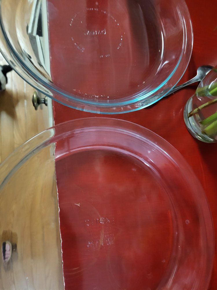 Pyrex Clear Glass 9-inch Pie Plate Set - 2 Pack, Durable Bakeware