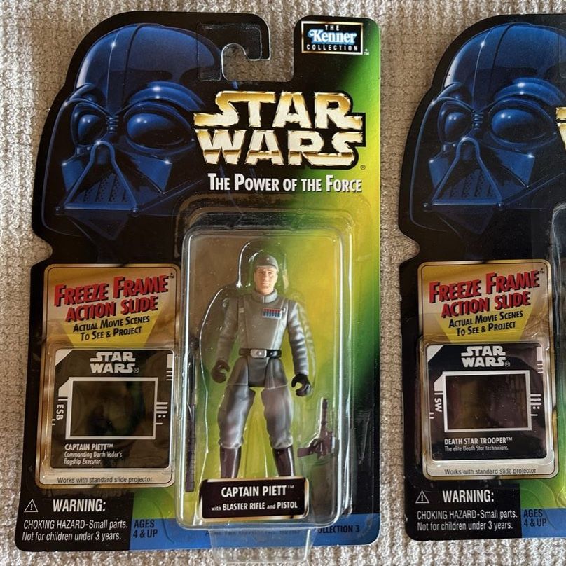 90’s Star Wars The Power of the Force CAPTAIN PIETT Kenner Action Figure Green Card “Freeze Frame”