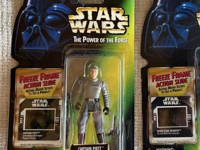 90’s Star Wars The Power of the Force CAPTAIN PIETT Kenner Action Figure Green Card “Freeze Frame”